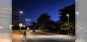 Detailed Lighting Design for a Pedestrian Crossing, Luminaires Mounting Areas